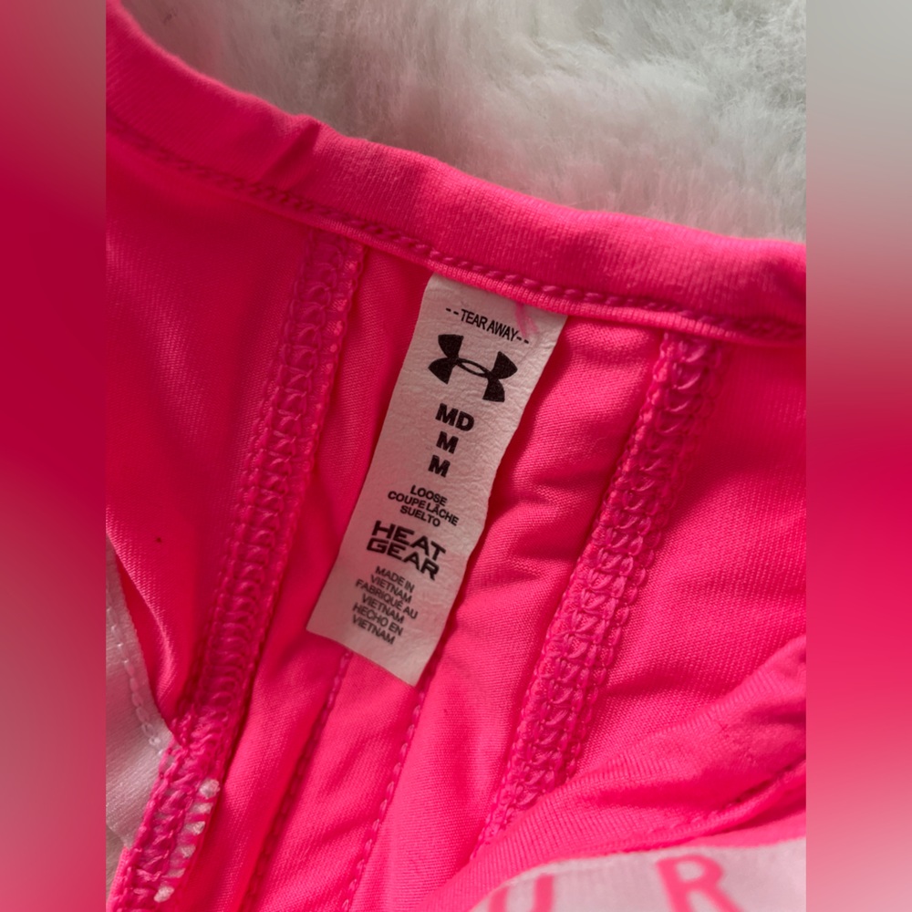 Under Armour Women's Bright Pink Heat Gear Tank Top - Picture 10 of 12